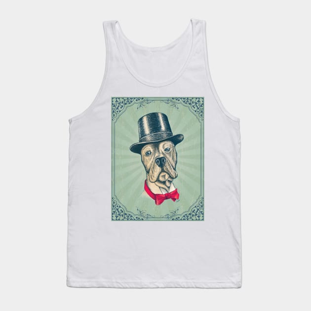 I'm too SASSY for my hat! Dog in top hat2 Tank Top by TheCore